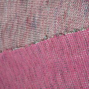 90s VTG 50" Sweater Knit Fabric Pink Silver